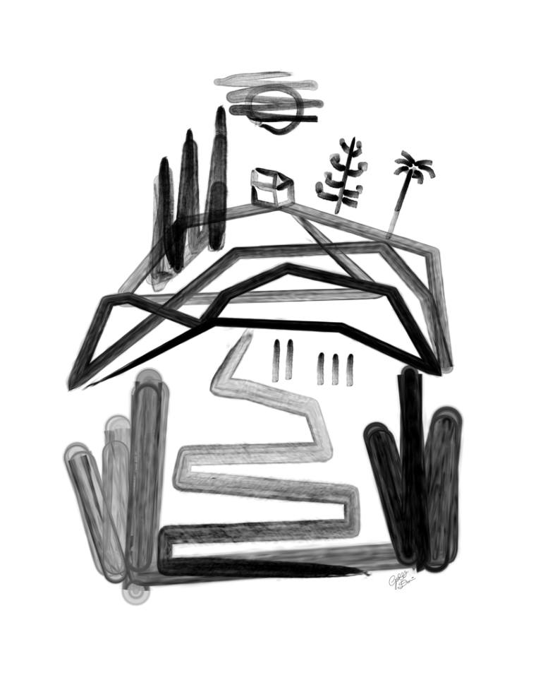 770x963 Landscape Drawing