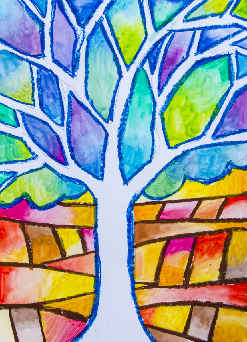 865x1200 Tree In Warm Cool Colors