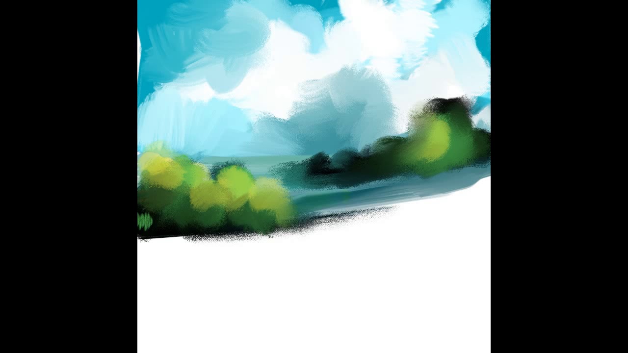 1280x720 infinite painter landscape drawing