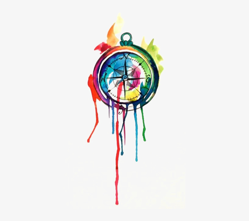 820x728 Drawing Clock Watercolor