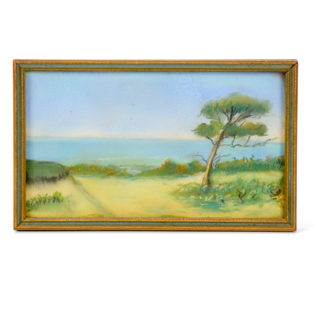 1000x1000 Pastel Landscape Drawing Ebth