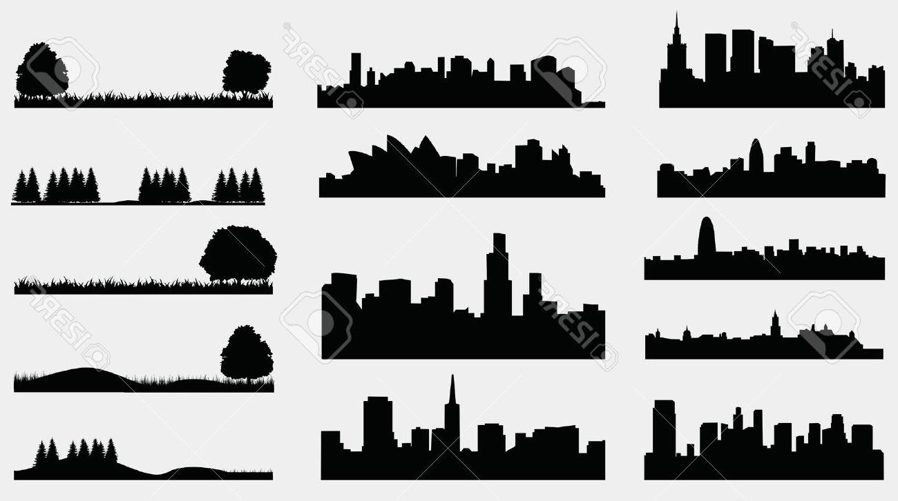 1300x726 Silhouette Drawings Landscape And City Landscape Drawing Fresh