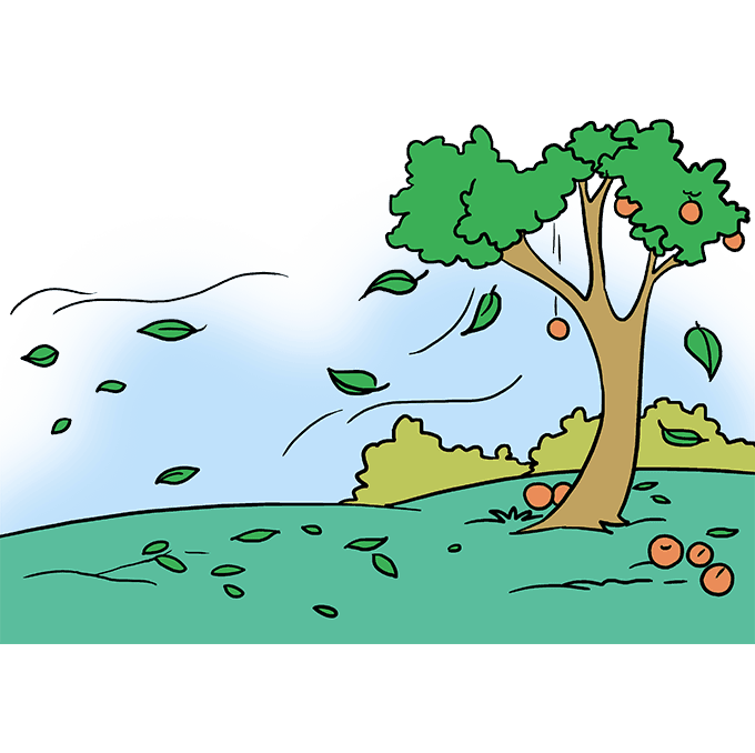 680x678 How To Draw Fall Scenery