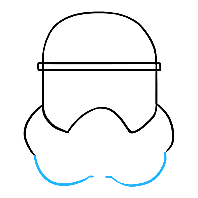 680x678 How To Draw A Stormtrooper Helmet Really Easy Drawing Tutorial