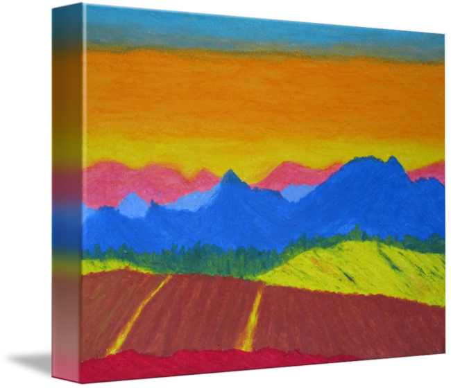 650x560 Mountains In Pastel