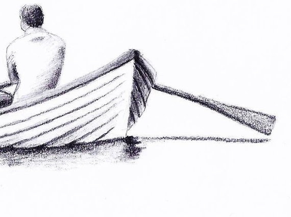 570x425 Realistic Print, Boat Print Art Decor, Art Landscape Modern