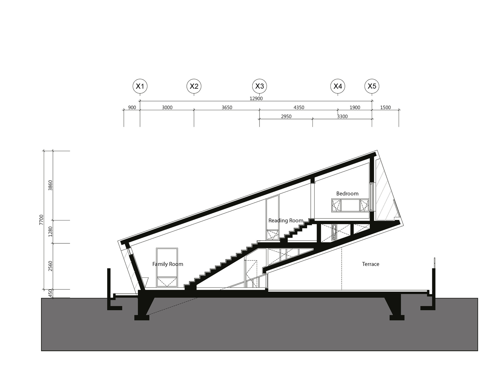 2000x1545 Gallery Of Leaning House Praud