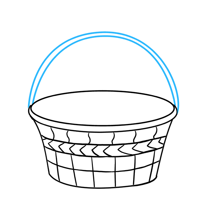680x678 How To Draw An Easter Basket