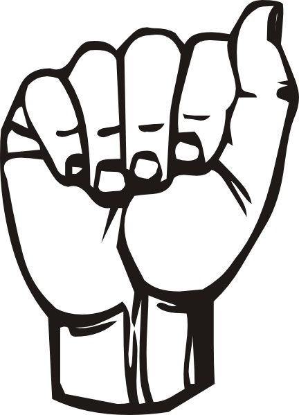 432x599 Sign Language A Clip Art Free Vector In Open Office Drawing