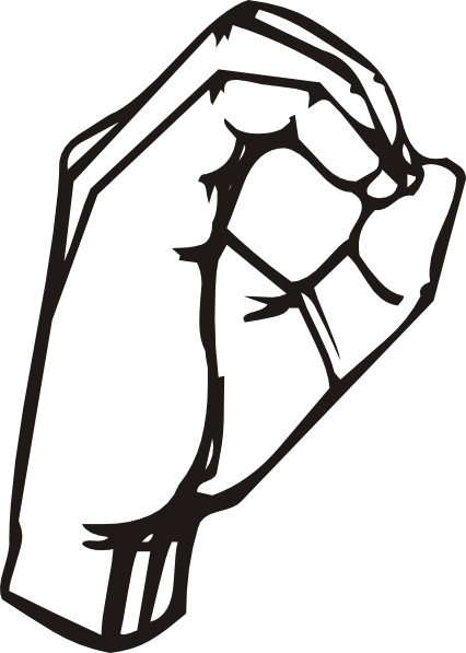 426x597 Sign Language O Clip Art Free Vector In Open Office Drawing