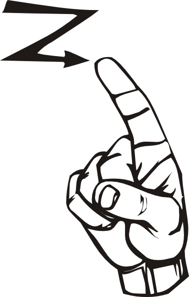 378x593 Sign Language Z Clip Art Free Vector In Open Office Drawing