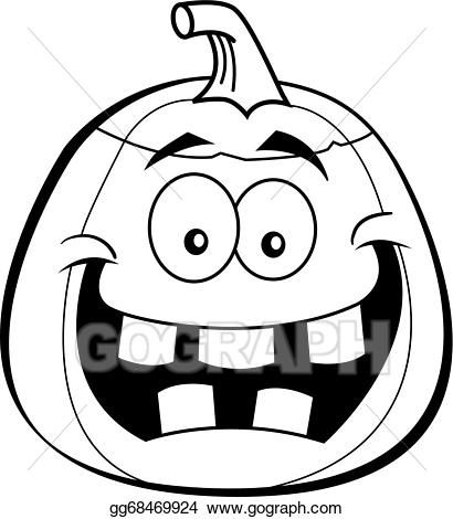 410x470 Jack O Lantern Drawing