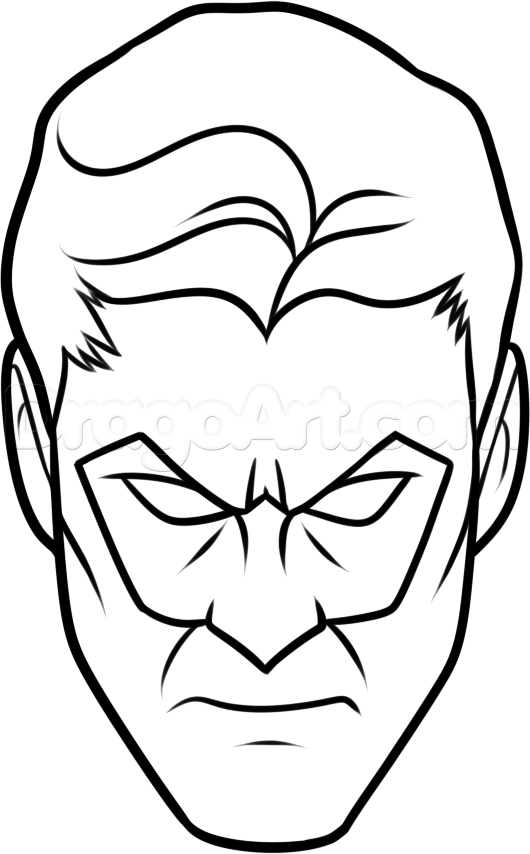 530x854 Step How To Draw Green Lantern Easy