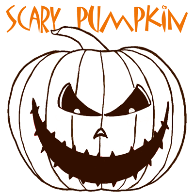 400x400 How To Draw A Scary Pumpkin Jack O Lantern In Easy Steps