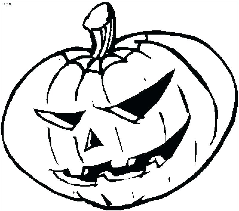800x708 Jack O Lantern Coloring