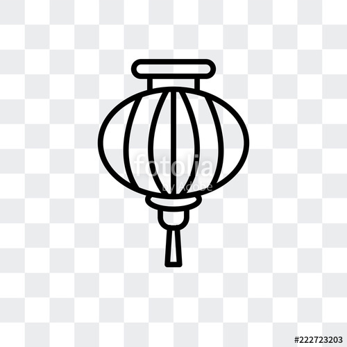 500x500 Lantern Icon Isolated On Transparent Background Modern