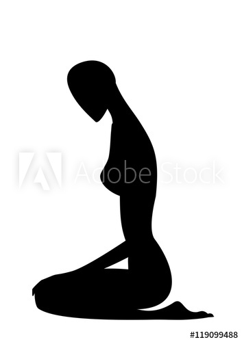 353x500 Graceful Silhouette Of The Girl, Obediently Sitting On Her Lap