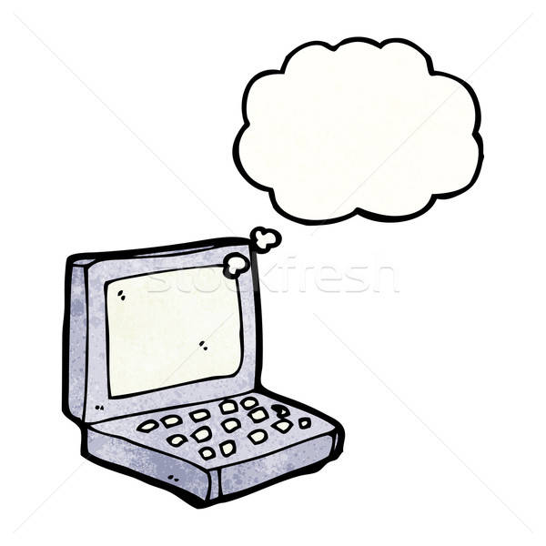 600x600 Cartoon Laptop Computer Vector Illustration Lineartestpilot