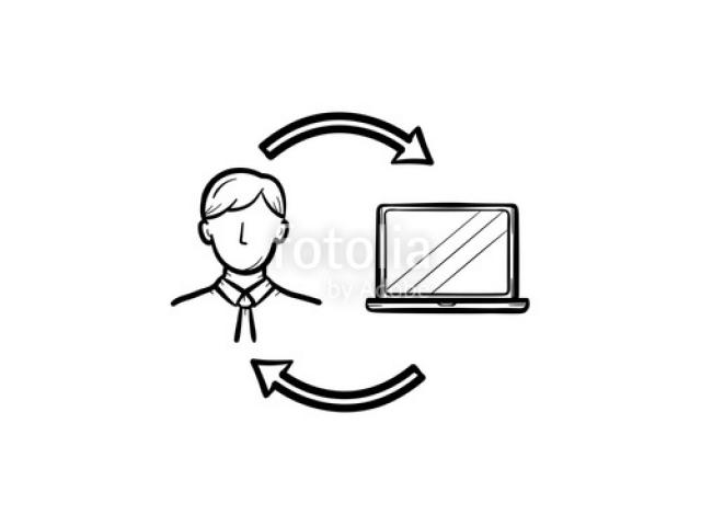 640x480 Drawn Laptop Line Drawing