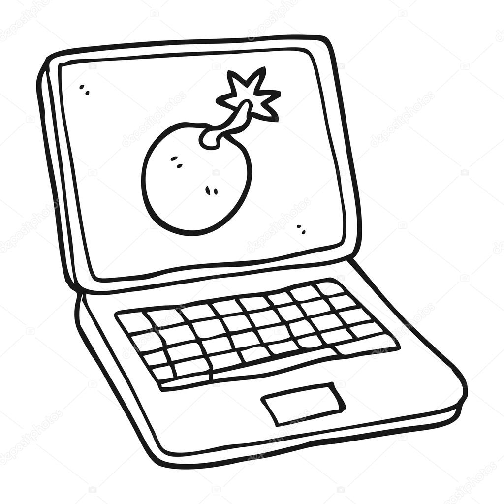 1024x1024 Drawing Laptop Basic Computer For Free Download