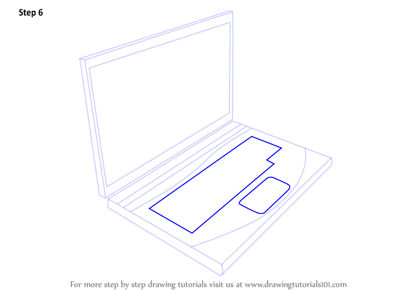 848x597 Learn How To Draw A Laptop