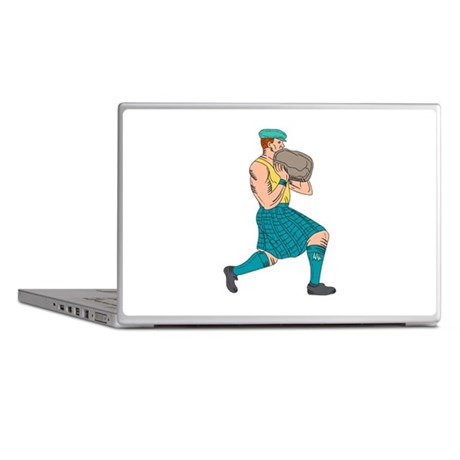 460x460 Stone Throw Highland Games Athlete Drawing Burp