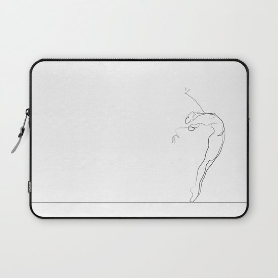 550x550 Dancer Line Drawing Laptop Sleeve