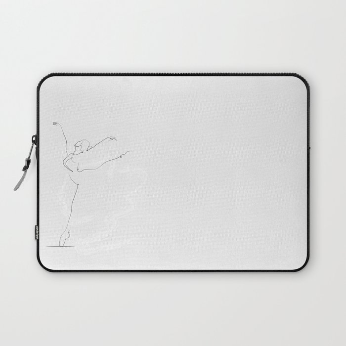 700x700 essence', dancer line drawing laptop sleeve
