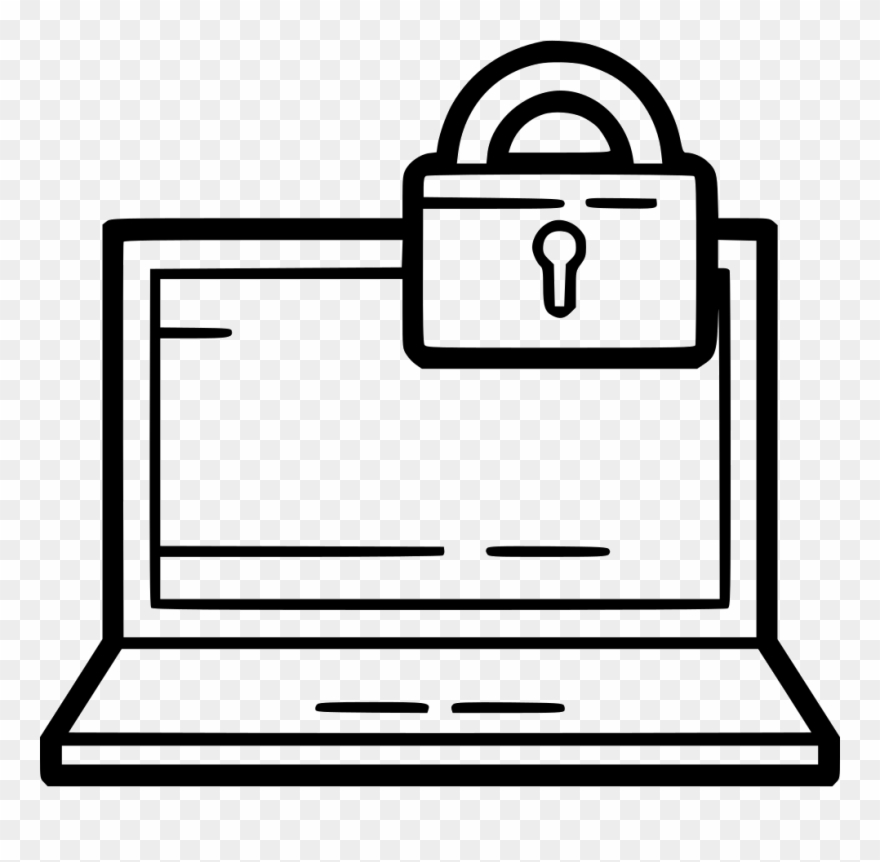 880x862 Laptop Line Drawing Transparent Stock