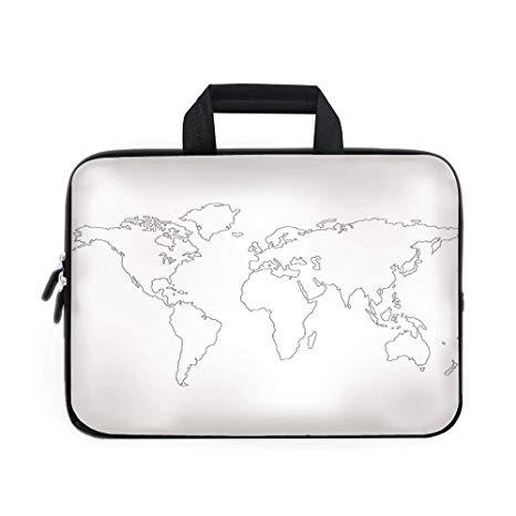 466x466 map laptop carrying bag sleeve,neoprene sleeve case