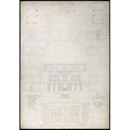 434x434 measured drawings of lyme park, near disley, cheshire the main