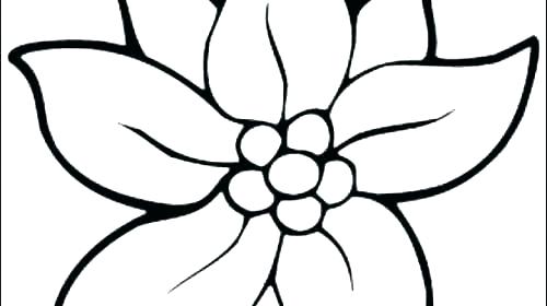 500x280 Collection Big Flower Top View Coloring Pages Pictures