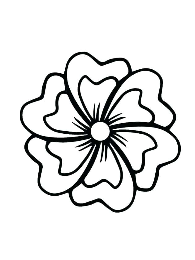 630x840 Big Flower Coloring Pages