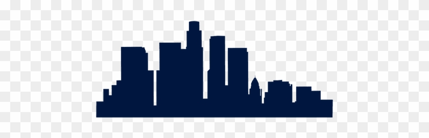 840x271 La City Skyline Silhouette At Getdrawings