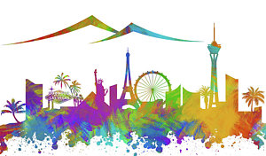 300x176 las vegas silhouette rights managed images and las vegas