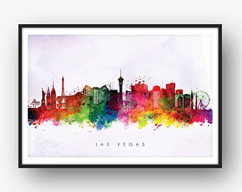 340x270 Las Vegas Skyline Etsy