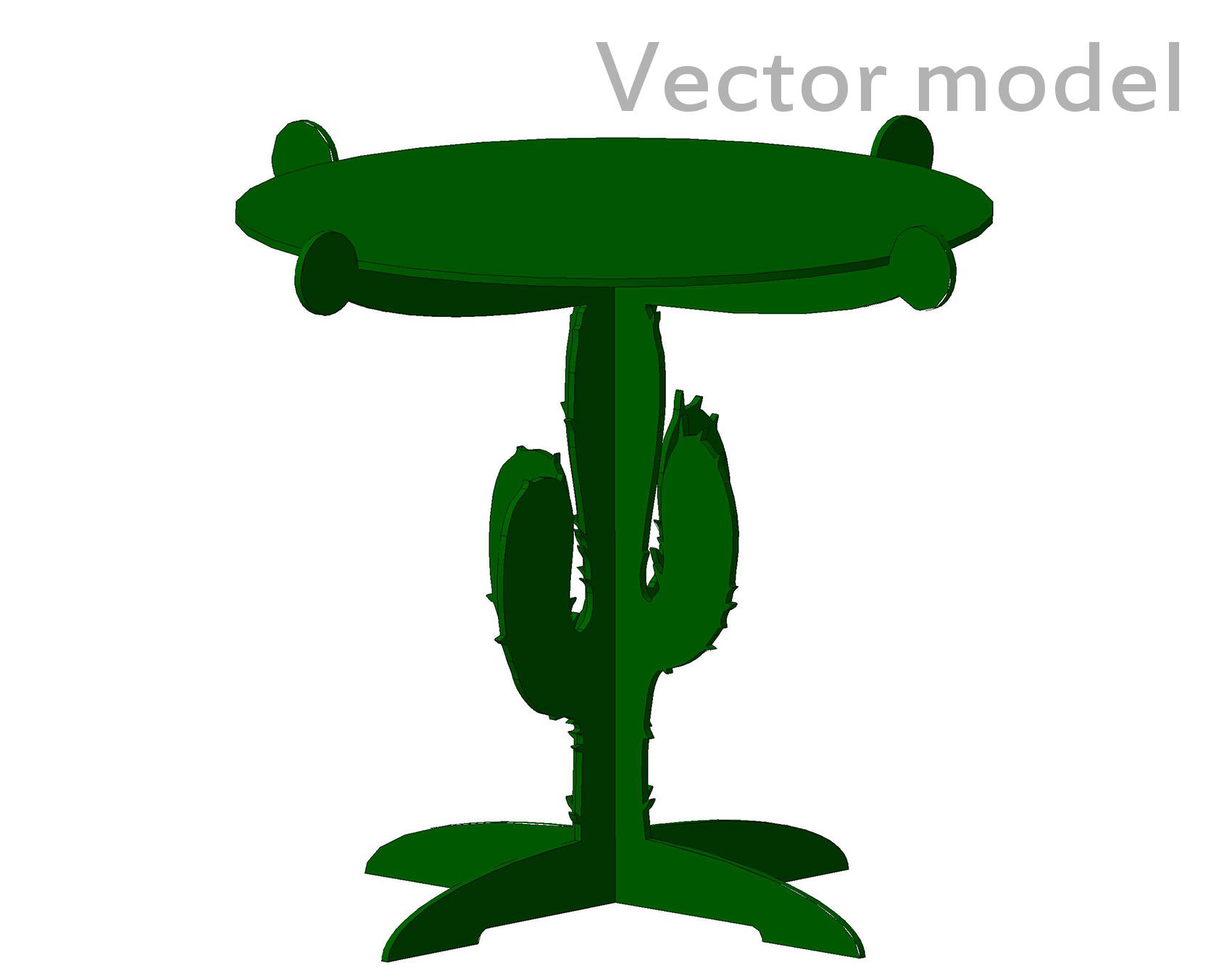 1700x1350 Cactus Cake Stand Drawing Cactus Candy Dish Laser Cut Vector Etsy