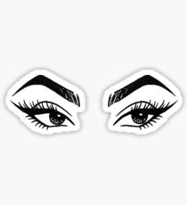 210x230 Lashes Drawing Stickers Redbubble