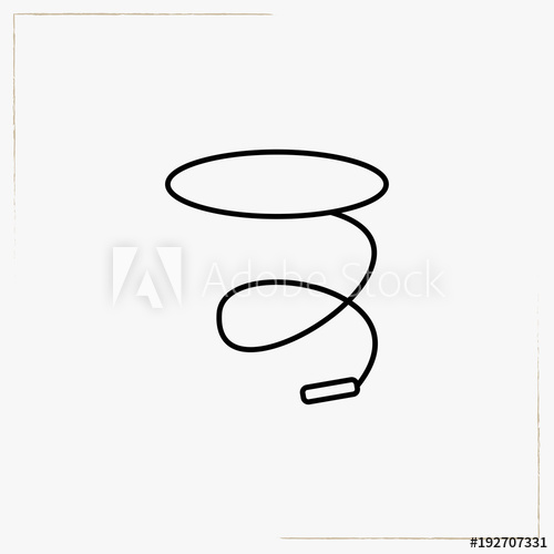 500x500 Lasso Line Icon