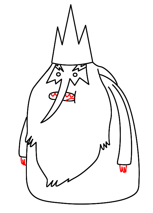 513x712 How To Draw The Ice King From Adventure Time