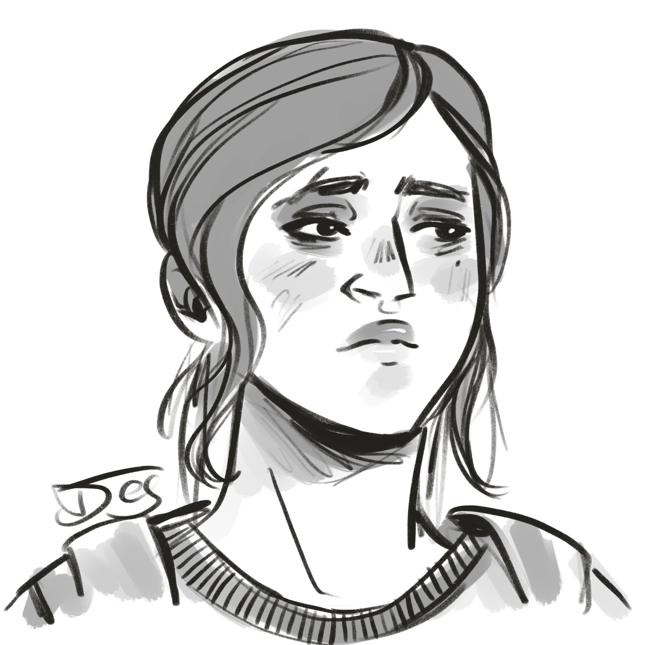 1280x1280 Guts Ellie From The Last Of Us, A Ko Fi Sketch