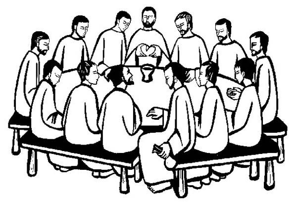 600x410 the last supper drawings