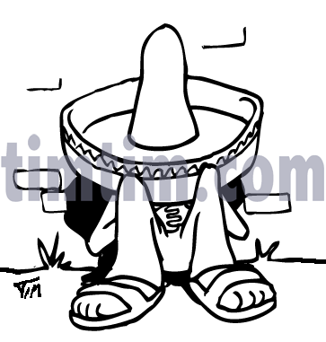 363x381 Collection Of 'mexican Sombrero Drawing' Download More Than