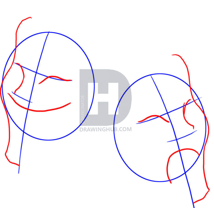 741x720 How To Draw Masks, Step