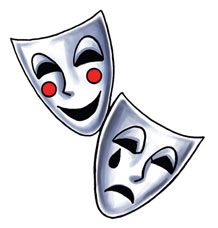 218x228 awesome smile now cry later images drawings, theater mask