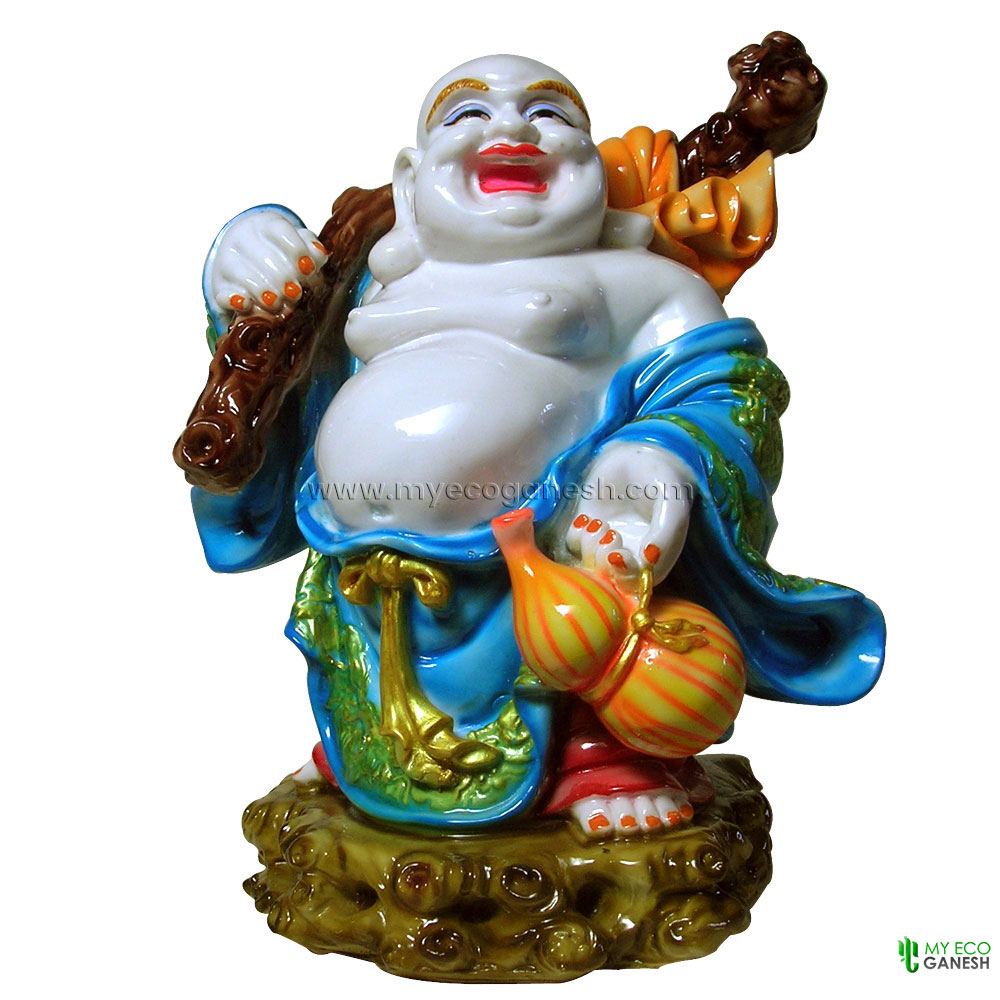 1000x1000 Inches Laughing Buddha Colourful Statue