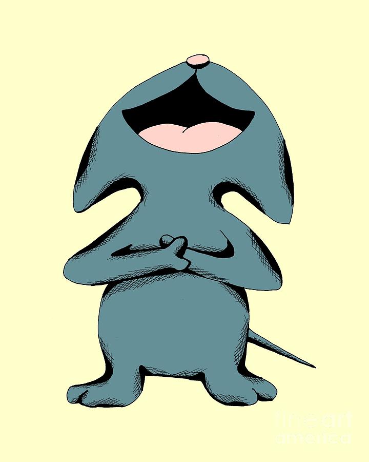 720x900 Hardy Cat Laughing Drawing