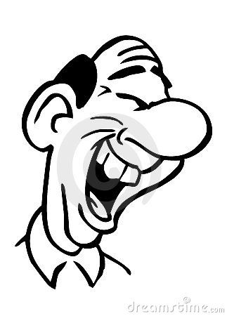 323x450 Cartoon Drawing Laughing Man Royalty Free Stock Photography Art