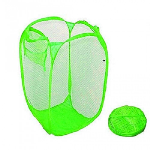 500x500 Snagshout Goodfans Green Laundry Mesh Basket Bag Portable