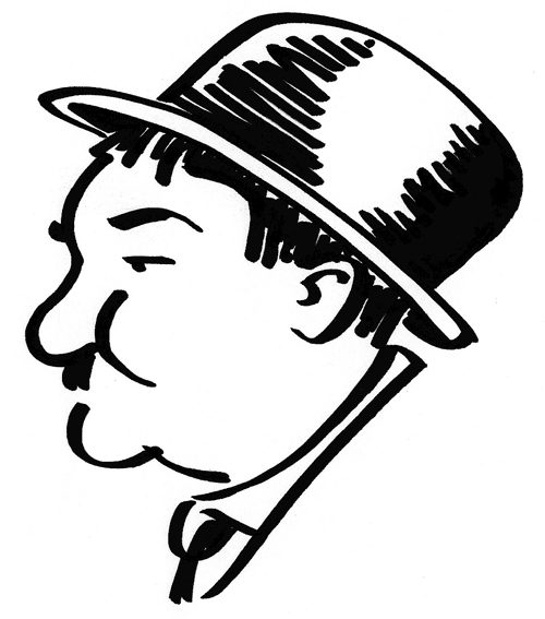 500x567 edfredned's sketch blog oliver hardy